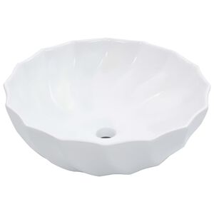 vidaXL Umyvadlo bílé 46 x 17 cm keramika